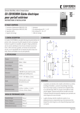 CAMDEN CX-ED1959RM Manuel utilisateur