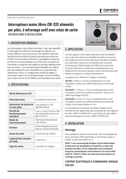 CAMDEN CM-333 Manuel utilisateur