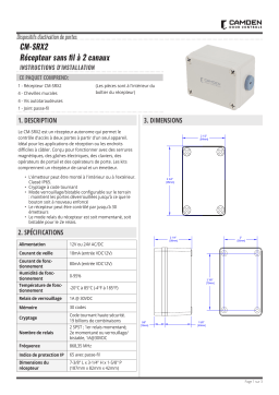 CAMDEN CM-SRX2 Manuel utilisateur