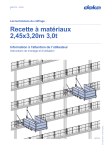 Doka Recette &agrave; mat&eacute;riaux 2,45x3,20m 3,0t Manuel utilisateur