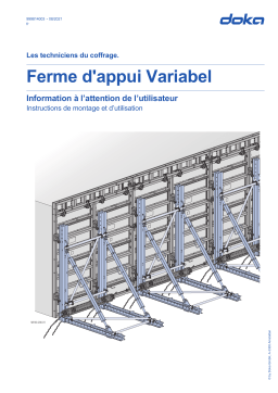 Doka Ferme d'appui Variabel Manuel utilisateur