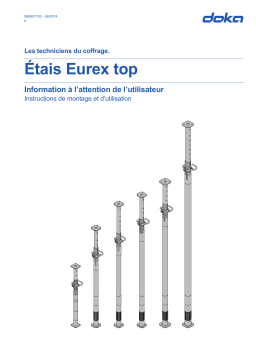 Doka Étais Eurex top Manuel utilisateur