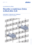 Doka Recette &agrave; mat&eacute;riaux 2,95x4,50m 5,0t Manuel utilisateur