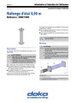 Doka Rallonge d'&eacute;tai 0,50 m Manuel utilisateur