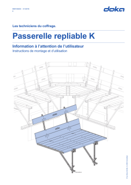 Doka Passerelle repliable K Manuel utilisateur