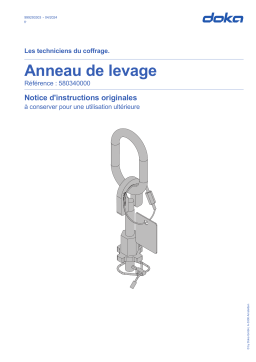 Doka Anneau de levage Mode d'emploi