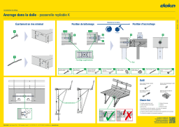 Doka Ancrage dans la dalle - passerelle repliable K Manuel utilisateur