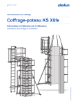 Doka Coffrage-poteau KS Xlife Manuel utilisateur
