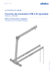 Doka Fourche de translation DM 2,5t ajustable Mode d'emploi